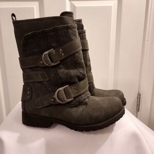Sugar New Jolla Grey Heathered Sweater Boots